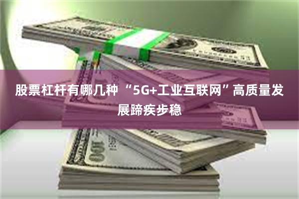 股票杠杆有哪几种 “5G+工业互联网”高质量发展蹄疾步稳