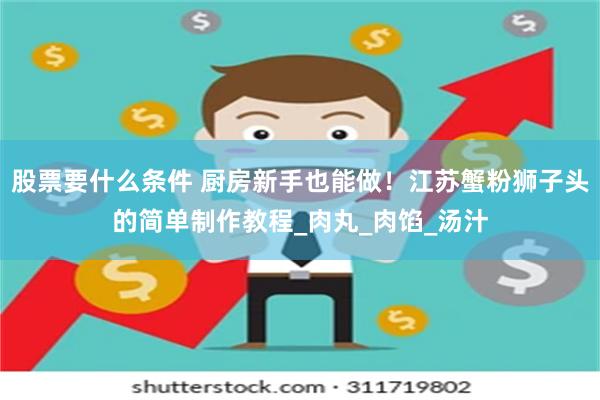 股票要什么条件 厨房新手也能做！江苏蟹粉狮子头的简单制作教程_肉丸_肉馅_汤汁